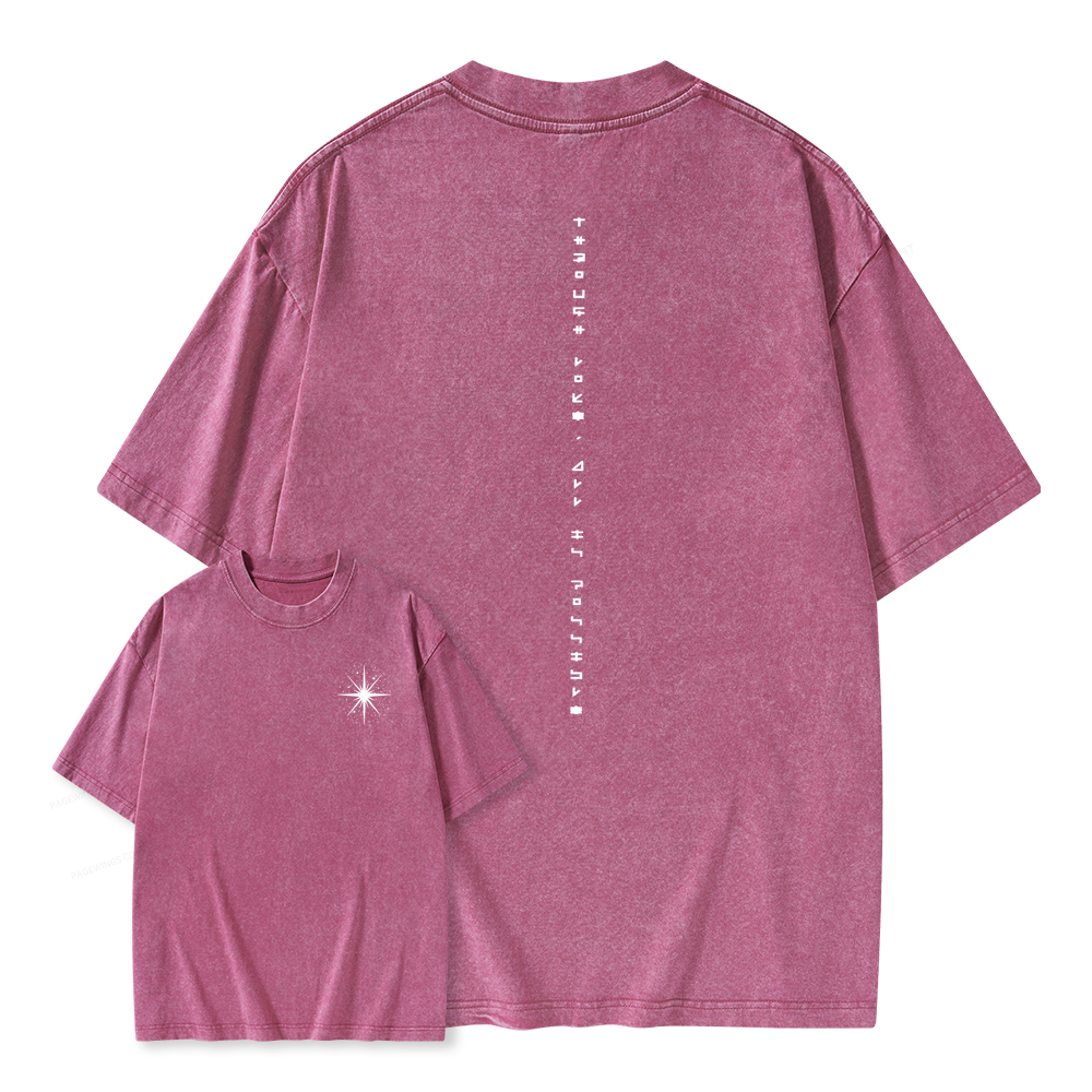 Pagewings Through Love All Is Possible Unisex Washed T-shirt