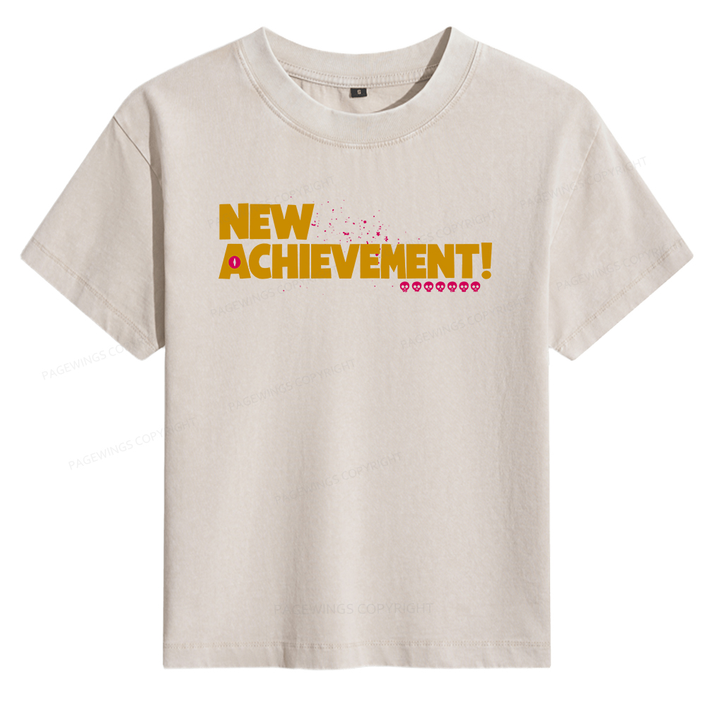 Pagewings New Achievement Women's Washed T-shirt