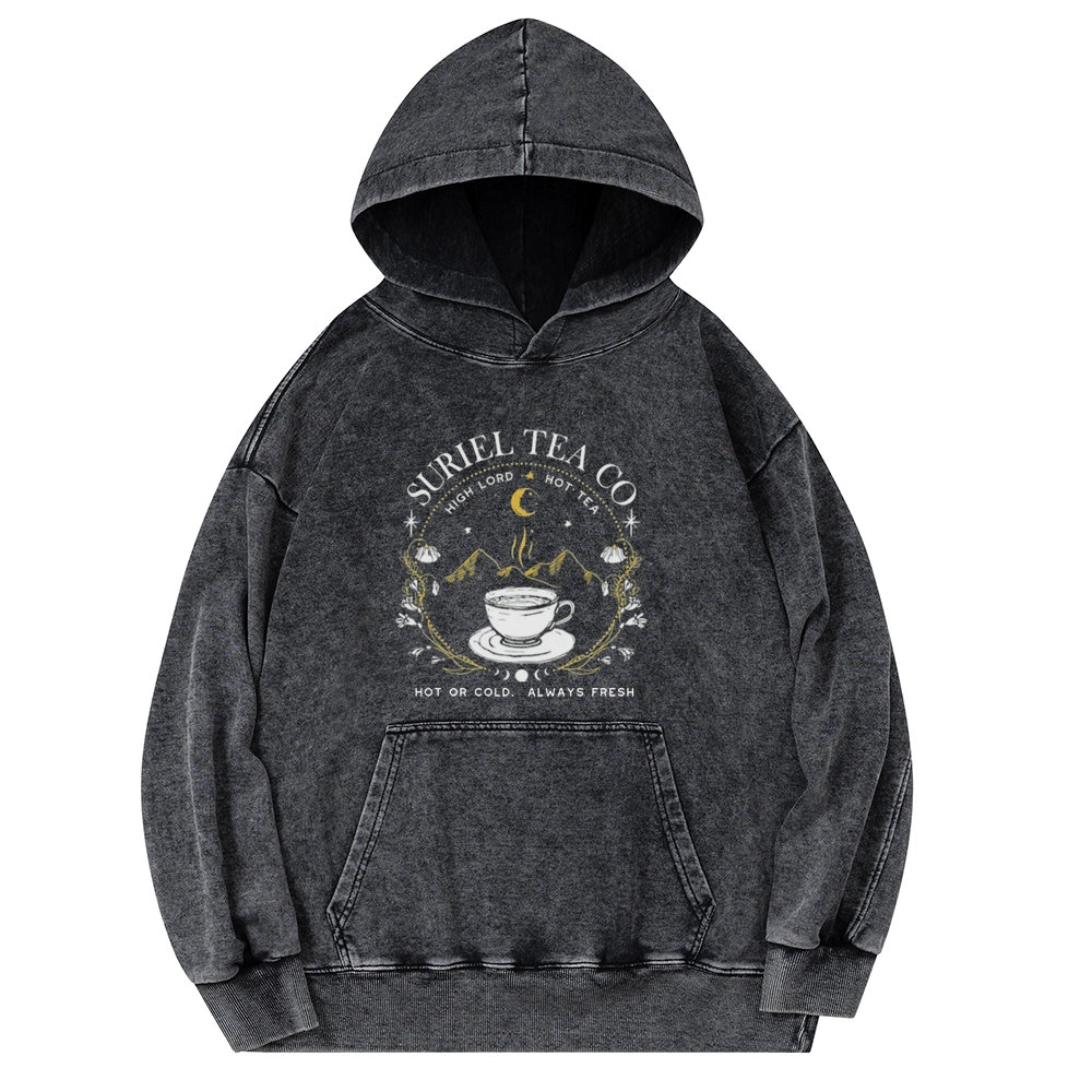 Pagewings Suriel Tea Co Unisex Washed Hoodie