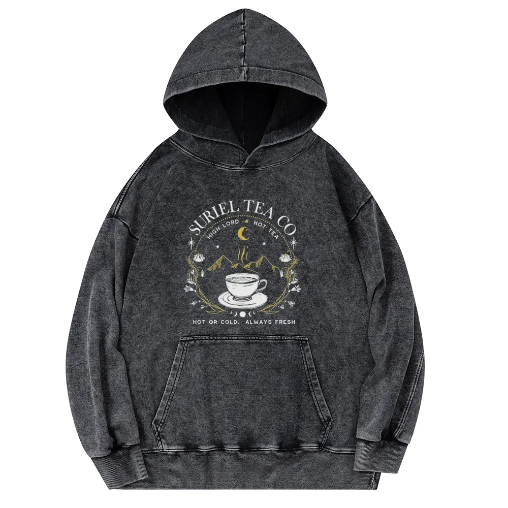 Pagewings Suriel Tea Co Unisex Washed Hoodie