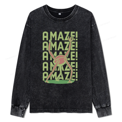 Pagewings Rocky Amaze Unisex Washed Long Sleeve T-shirt