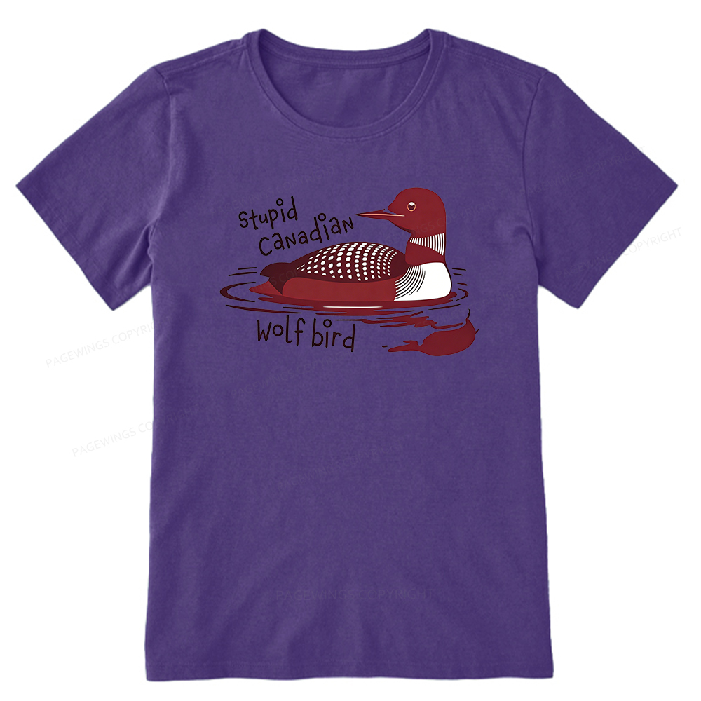 Pagewings Stupid Canadian Wolf Bird Unisex Classic T-shirt