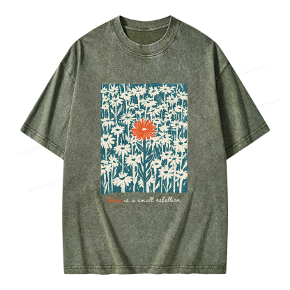 Pagewings Hope Is A Small Rebellion Unisex Washed T-shirt