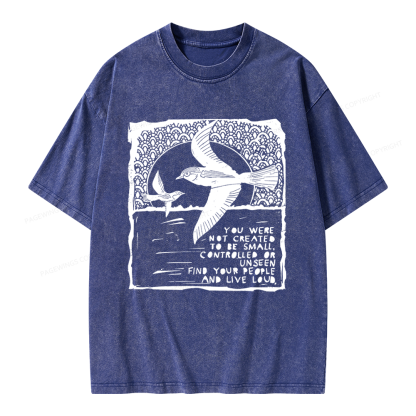 Pagewings I Support Are Public Libraries Unisex Washed T-shirt