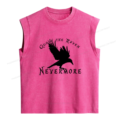 Pagewings Nevermore Women's Washed Tank Top