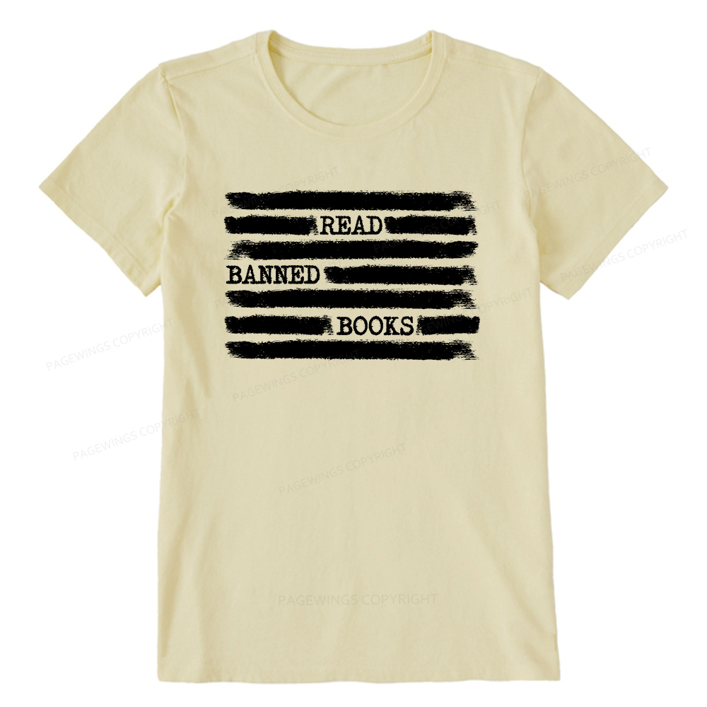 Pagewings Read Banned Books Bookworm Librarian Unisex Classic T-shirt