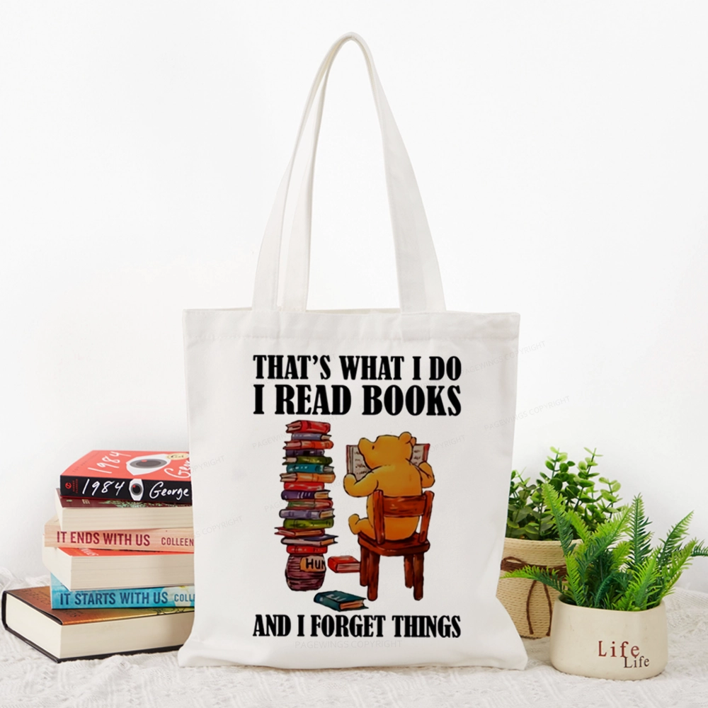Pagewings That's What I Do I Read Books Tote Bag
