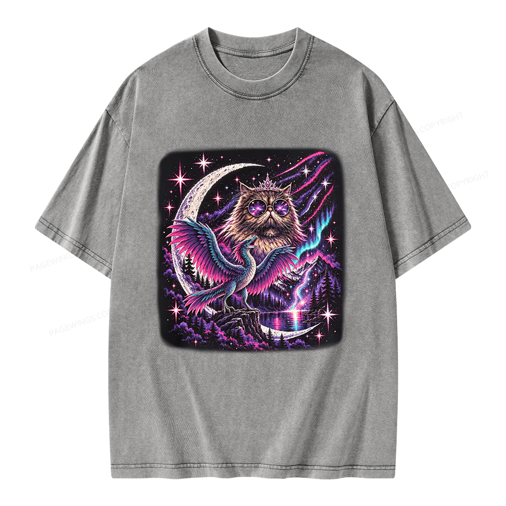 Pagewings Sci Fi Book Lover Unisex Washed T-shirt