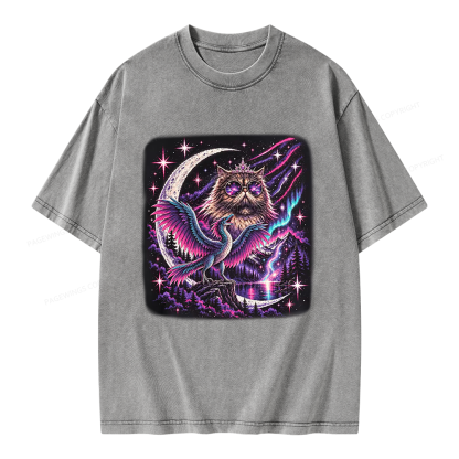Pagewings Sci Fi Book Lover Unisex Washed T-shirt
