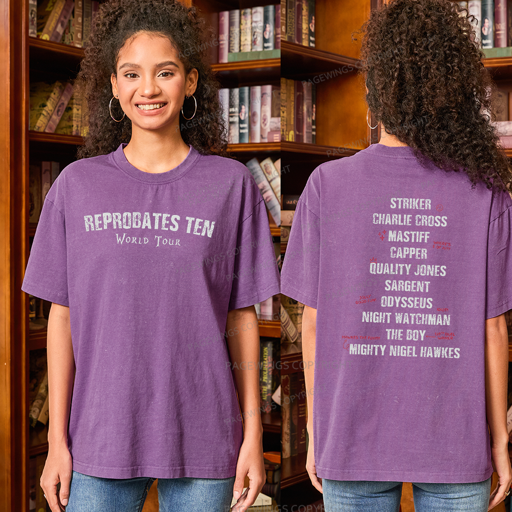 Pagewings Literature Books Unisex Washed T-shirt