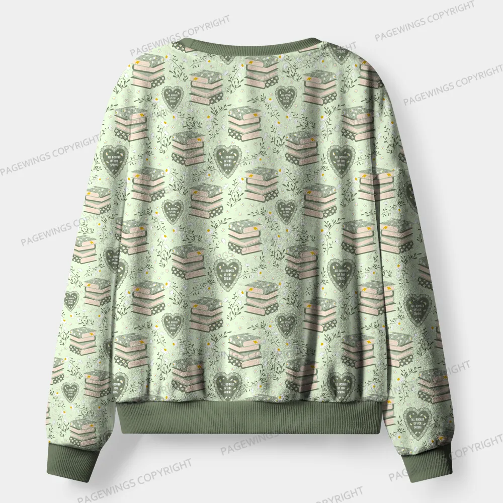 Pagewings All Booked Up For Spring Unisex Flannel Pajama Set