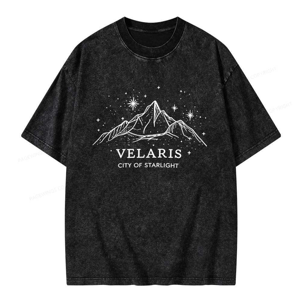 Pagewings Fantasy Reader Unisex Washed T-shirt