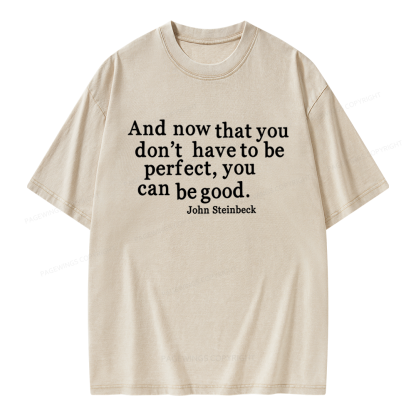 Pagewings Vintage Quote Unisex Washed T-shirt