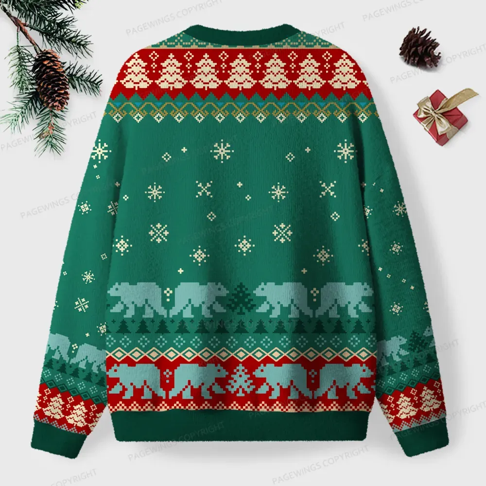 Pagewings North Pole Book Club Unisex Ugly Knit Sweatshirt