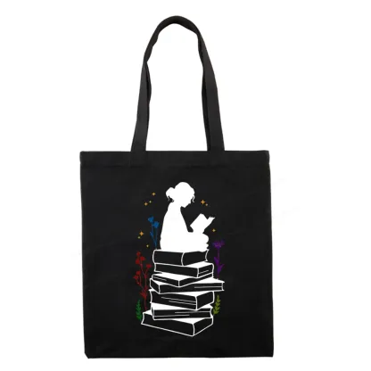 Pagewings Girl Reading Tote Bag