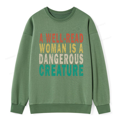 Pagewings A Well-Read Woman Is A Dangerous Creature Unisex Classic Sweatshirt