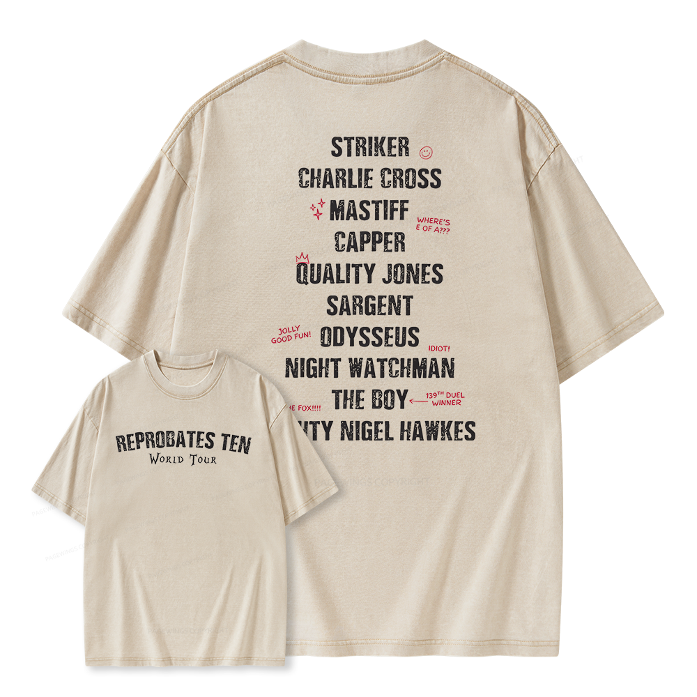 Pagewings Literature Books Unisex Washed T-shirt