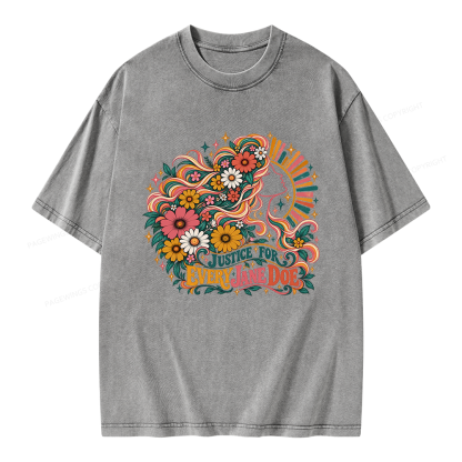 Pagewings Justice for Every Jane Doe Unisex Washed T-shirt