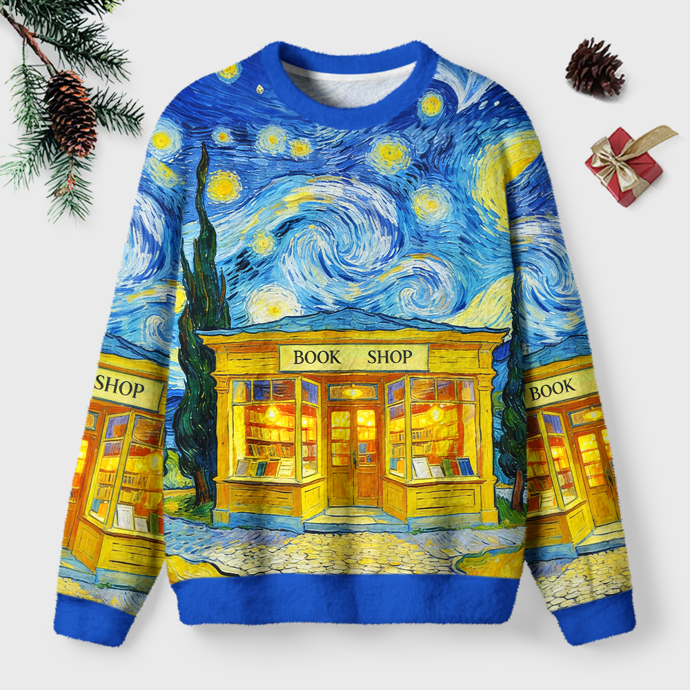 Pagewings Bookish Vibe Unisex Ugly Light Knit Sweatshirt