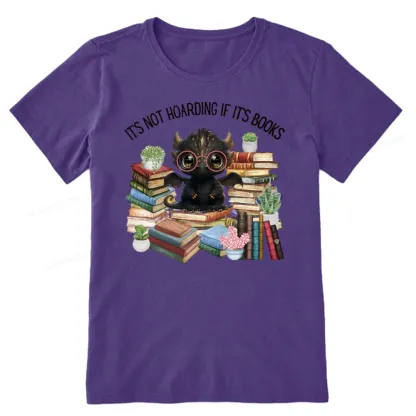 Pagewings Not Hoarding Books Cute Dragon Reading Unisex Classic T-shirt