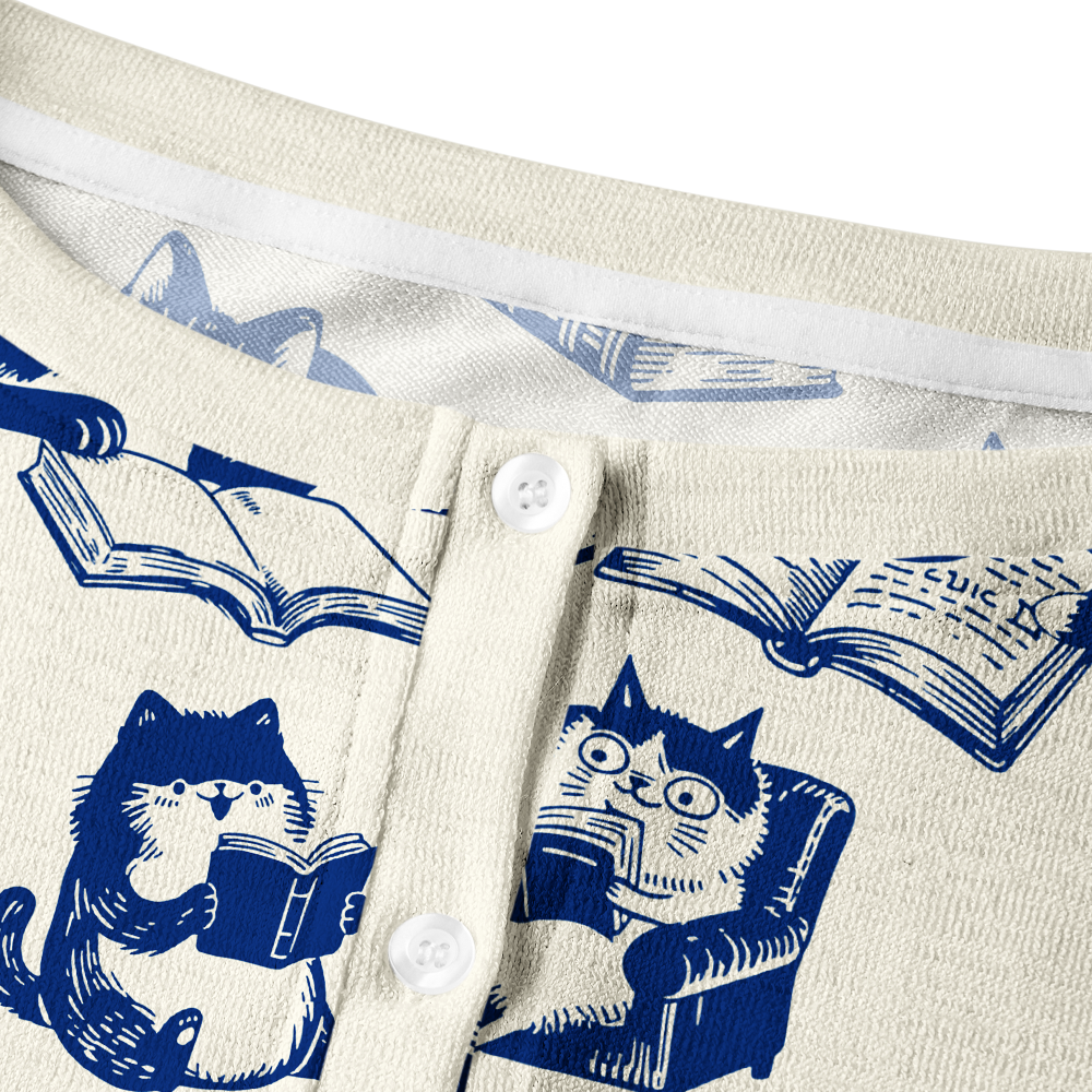 Pagewings Bookish Vibe Crew Neck Cardigan Sweaters