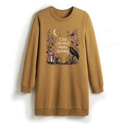 Pagewings Lack of Whimsy Sweatshirt Dress