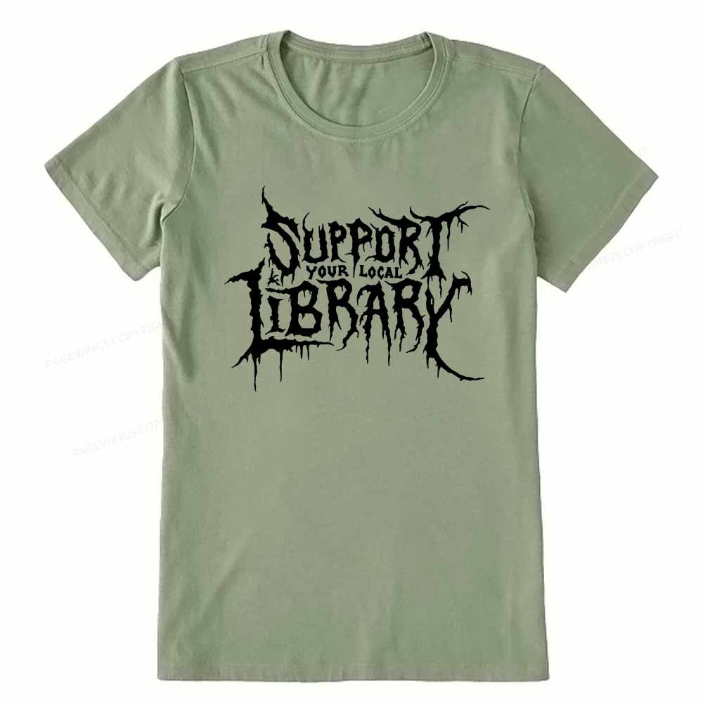 Pagewings Support Your Local Library Unisex Classic T-shirt