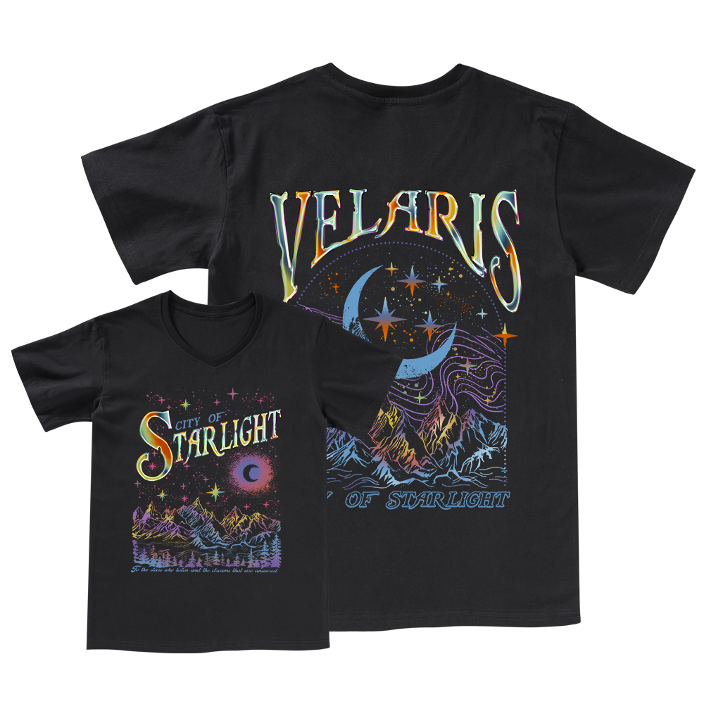 Pagewings Velaris City Of Starlight ACOTAR Two-Sided V-neck T-shirt