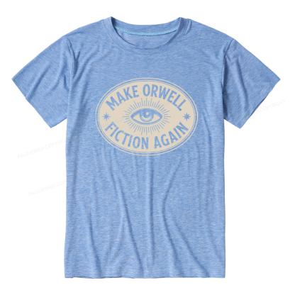 Pagewings Make Orwell Fiction Again Unisex Heather T-Shirt