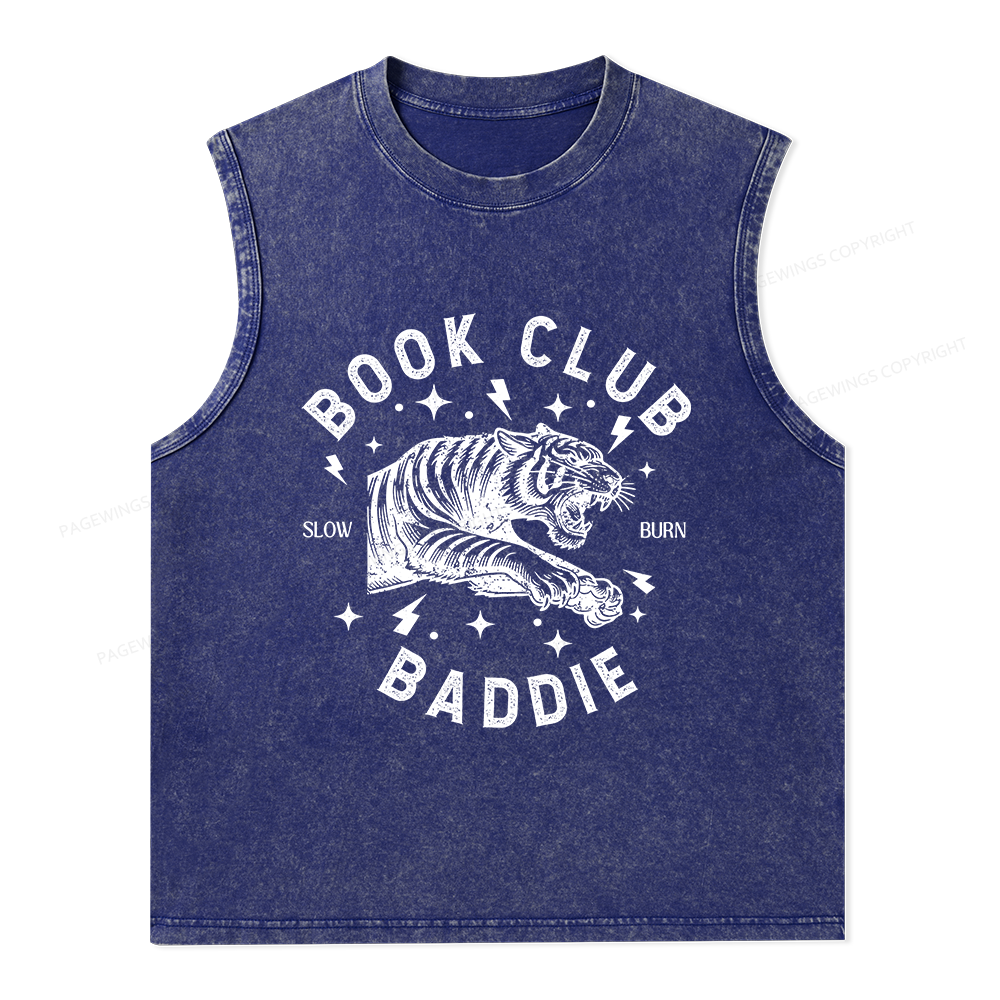 Pagewings Book Club Unisex Washed Tank Top