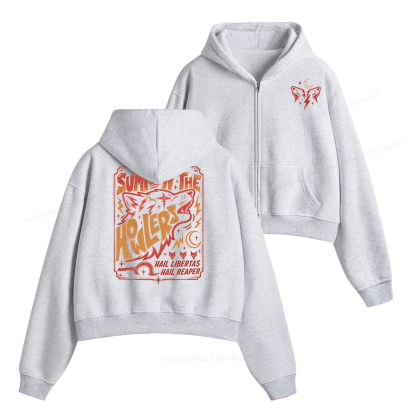 Pagewings Sci Fi Bookish Fleece Zip-Up Hoodie