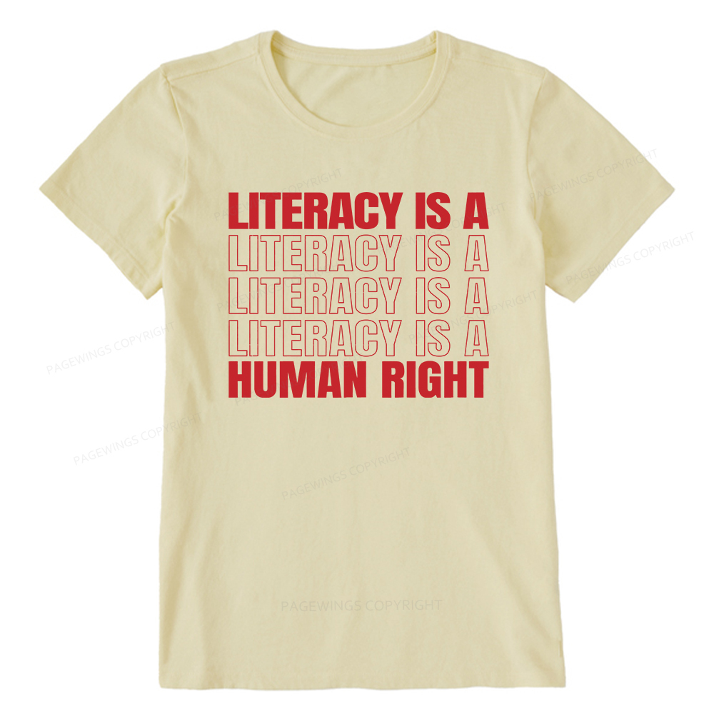 Pagewings Literacy Is A Human Right Unisex Classic T-shirt
