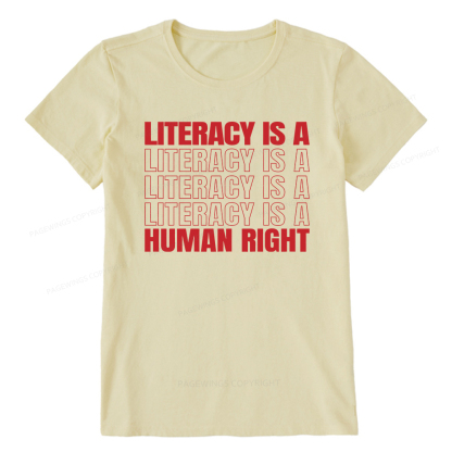 Pagewings Literacy Is A Human Right Unisex Classic T-shirt