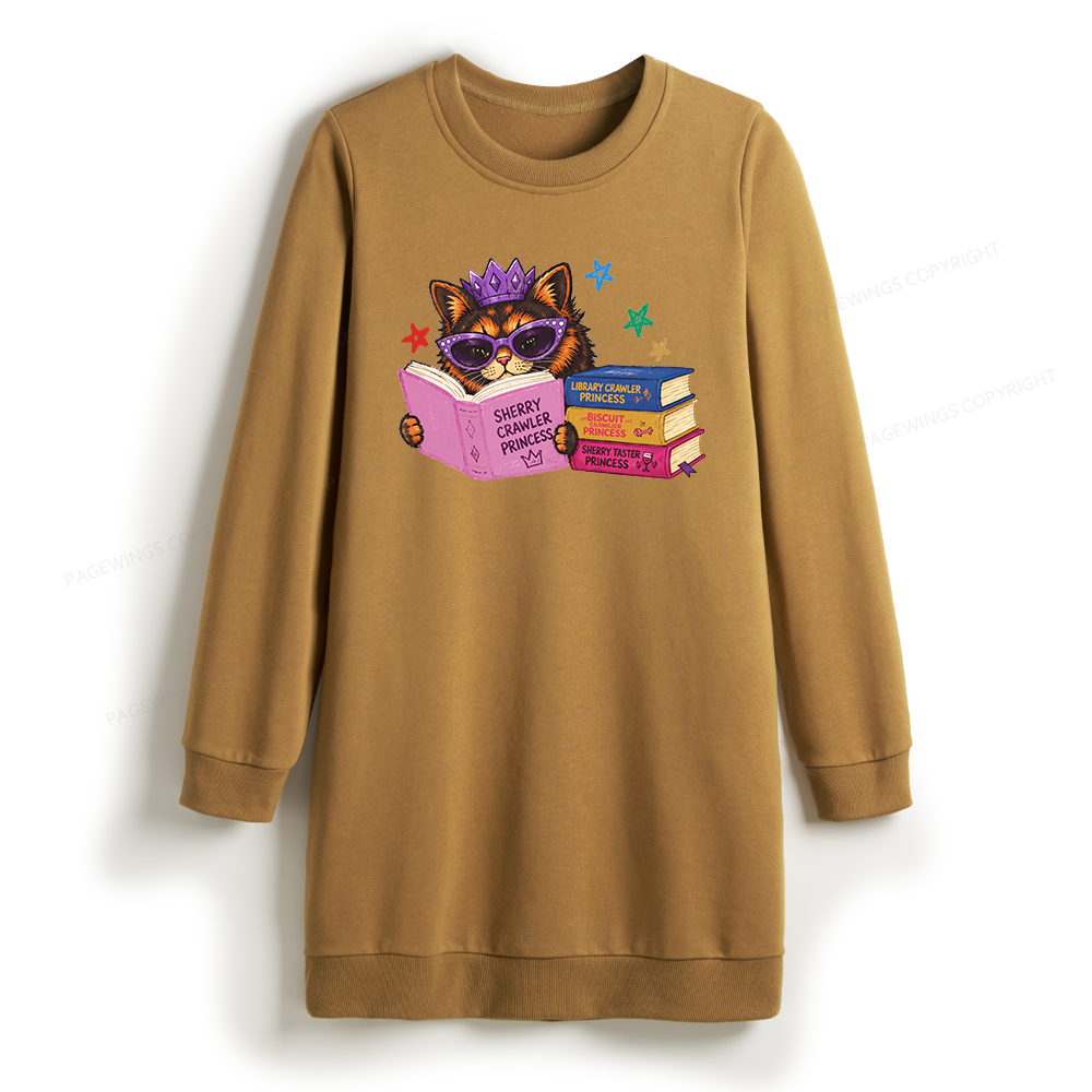 Pagewings Sci-Fi Book Lover Sweatshirt Dress