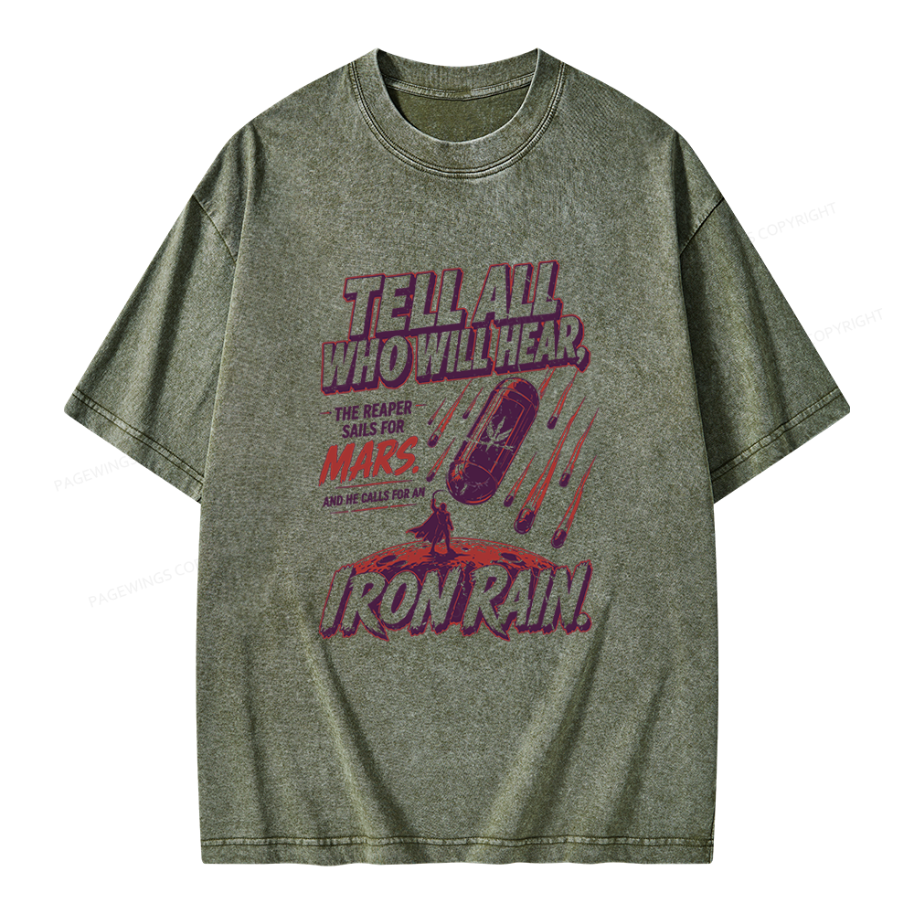 Pagewings Sci Fi Bookish Unisex Washed T-shirt
