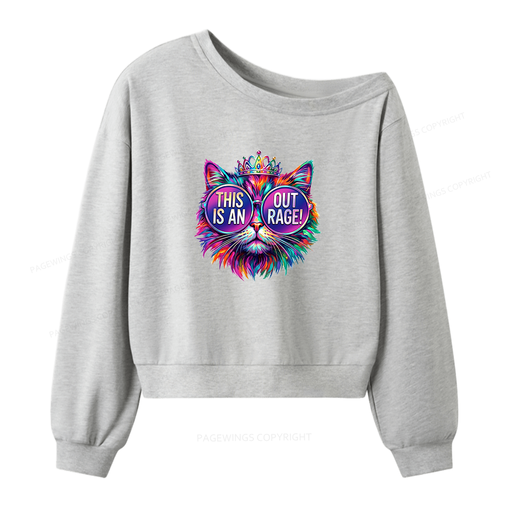 Pagewings Sci-Fi Book Lover Women Off Shoulder Sweatshirt