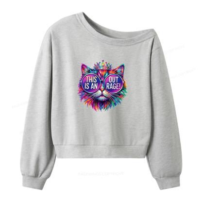 Pagewings Sci-Fi Book Lover Women Off Shoulder Sweatshirt