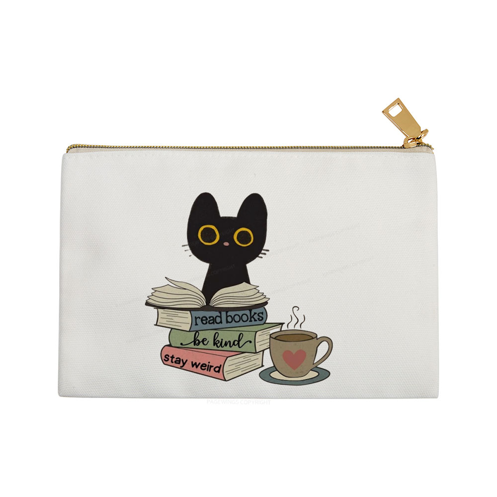 Pagewings Read Books Be Kind Stay Weird Pouch