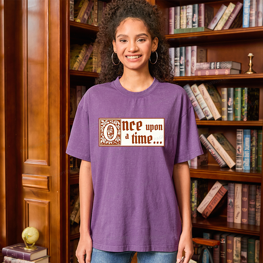 Pagewings Once Upon A Time Unisex Washed T-shirt