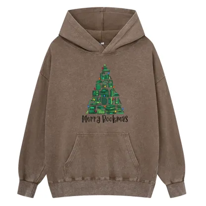 Pagewings Christmas Party Tee Unisex Washed Hoodie