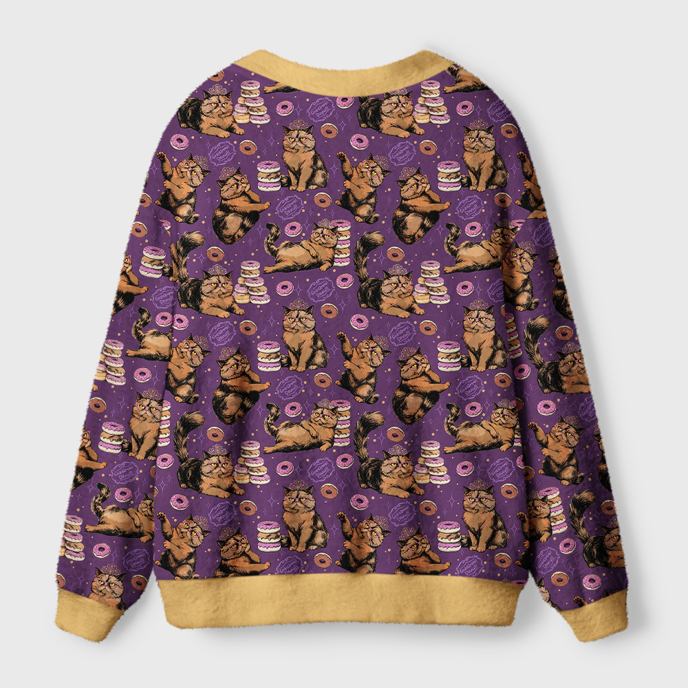 Pagewings God Dammit Donut Light Knit Unisex Cardigan Sweaters