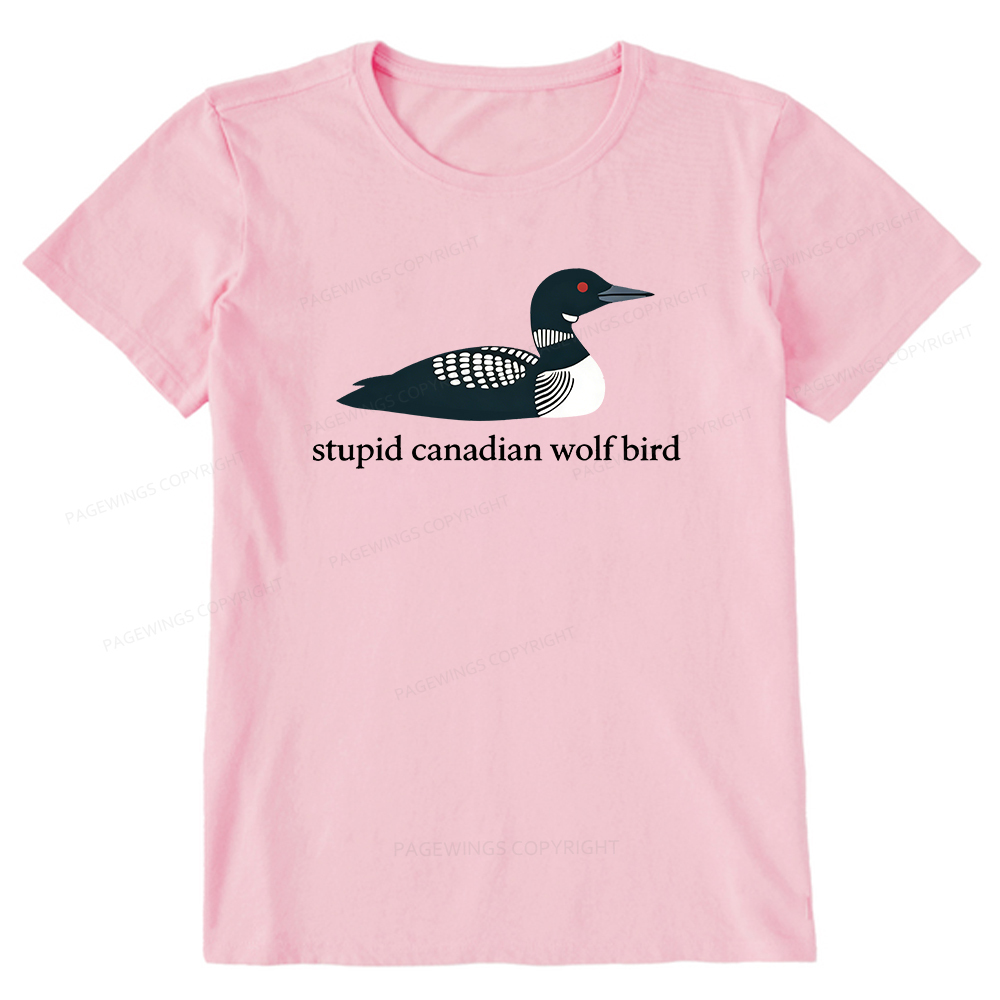 Pagewings Stupid Canadian Wolf Bird Unisex Classic T-shirt