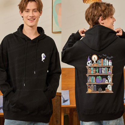 Pagewings  Ghost Book Reader Halloween Unisex Classic Hoodie