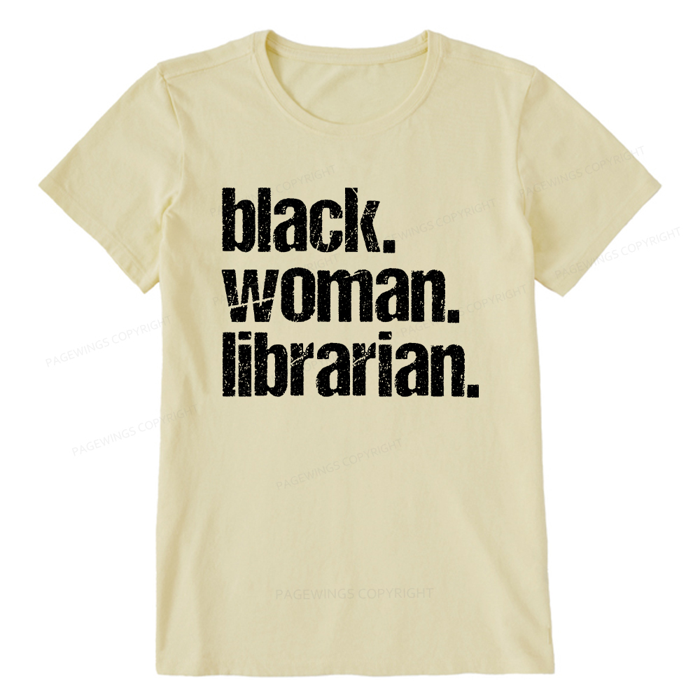 Pagewings Black Woman Librarian Unisex Classic T-shirt