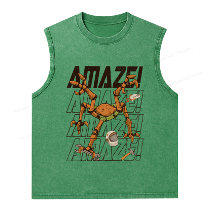 Pagewings AmazeSci Fi Reader Unisex Washed Tank Top