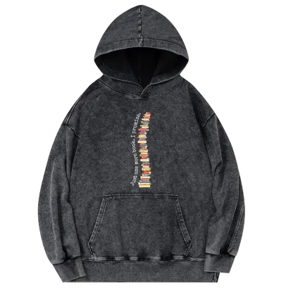 Pagewings Just One More Book I Promise Unisex Washed Hoodie