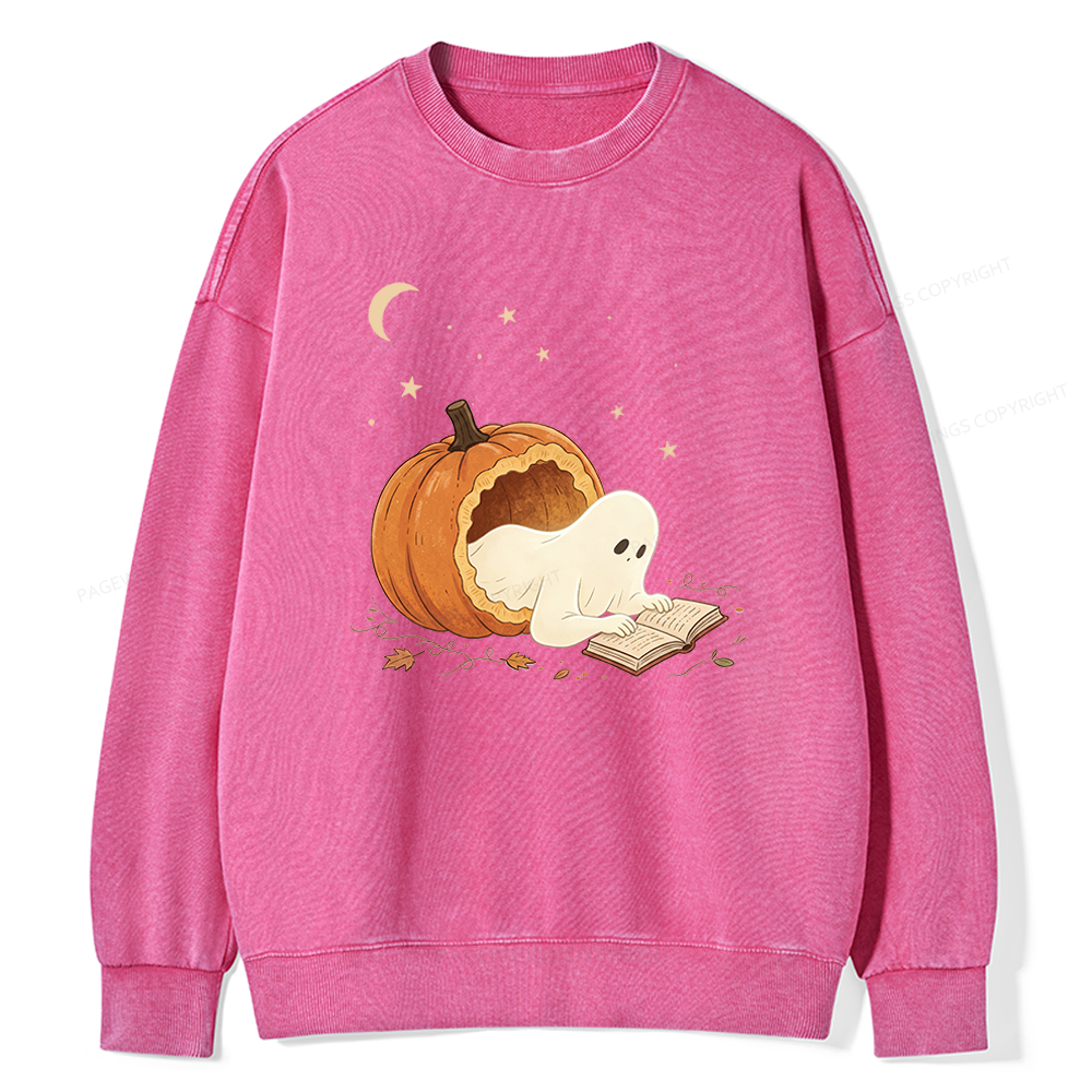 Pagewings Waiting For Fall Unisex Washed Sweatshirt
