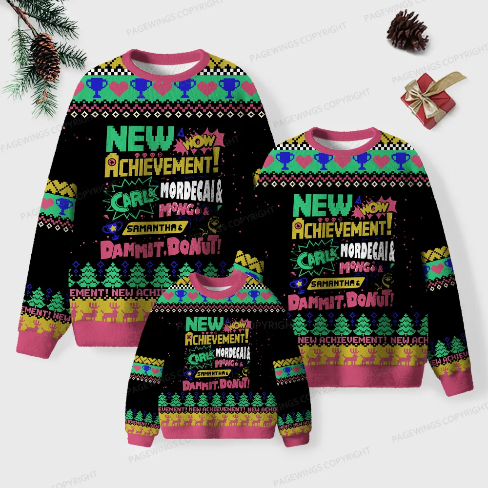 Pagewings New Achievement  Unisex Ugly Knit Sweatshirt