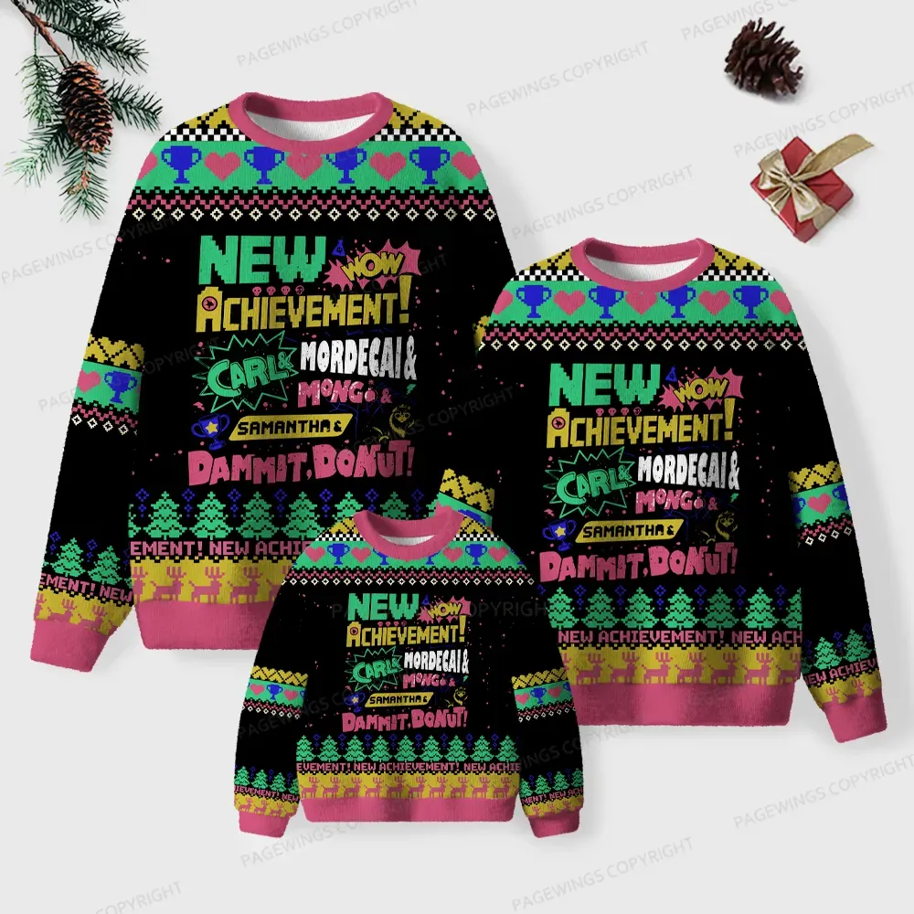 Pagewings New Achievement  Unisex Ugly Knit Sweatshirt