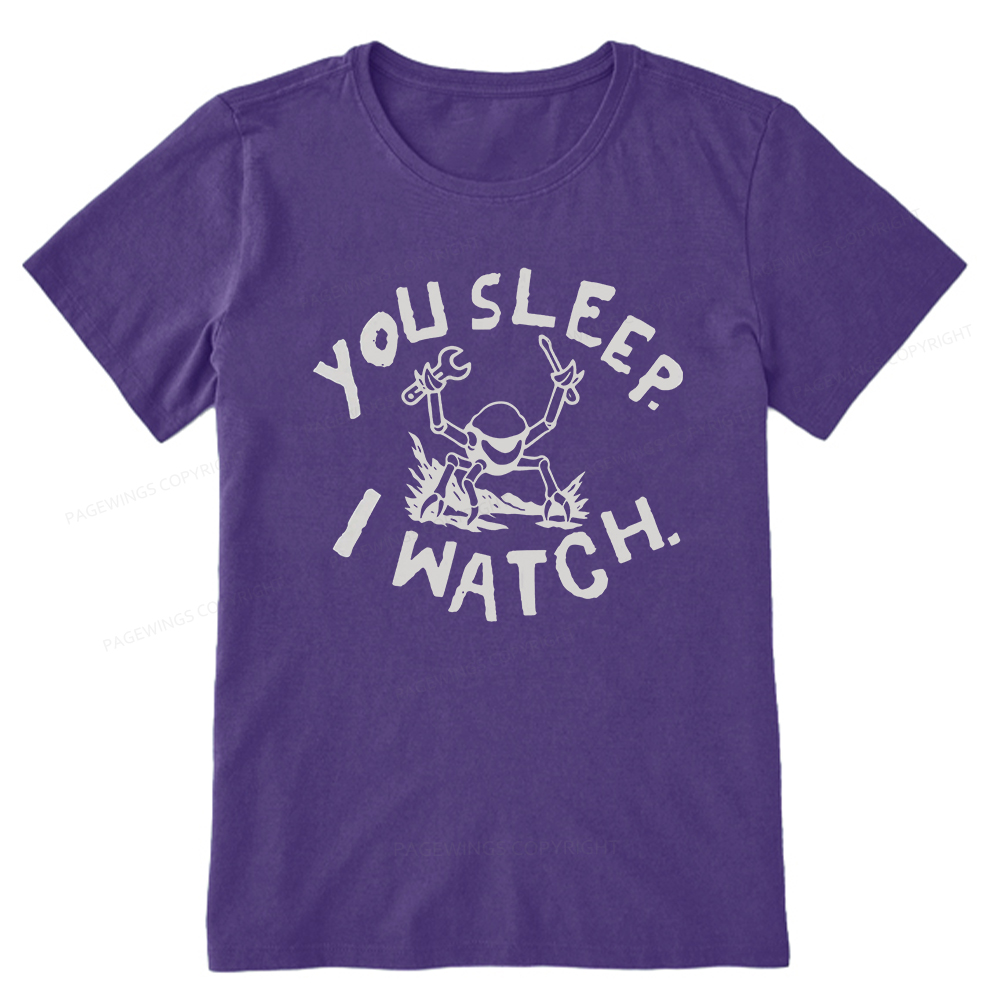 Pagewings You Sleep I Watch Unisex Classic T-shirt